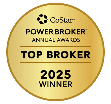 Dino Monteverde — CoStar 2025 Annual Top Broker winner badge